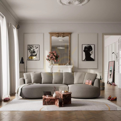 Verifica Canapea de colț BELLEVILLE cu 4 locuri – culoare taupe, de la City Sofa