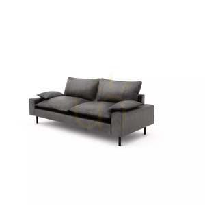 Canapea cu două locuri AVENTINE – culoare grafit, de la City Sofa small 3