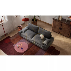 Canapea cu două locuri AVENTINE – culoare grafit, de la City Sofa small 5