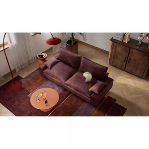 Canapea cu două locuri AVENTINE – Canapea Burgundy City small 5