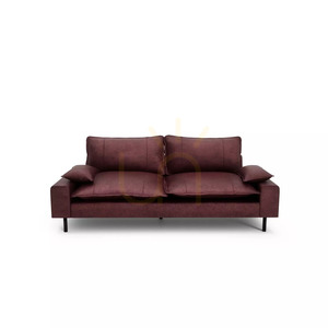 Canapea cu două locuri AVENTINE – Canapea Burgundy City small 0