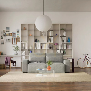 Canapea extensibilă JORDAAN cu 3 locuri – lemn de frasin, de la City Sofa small 1