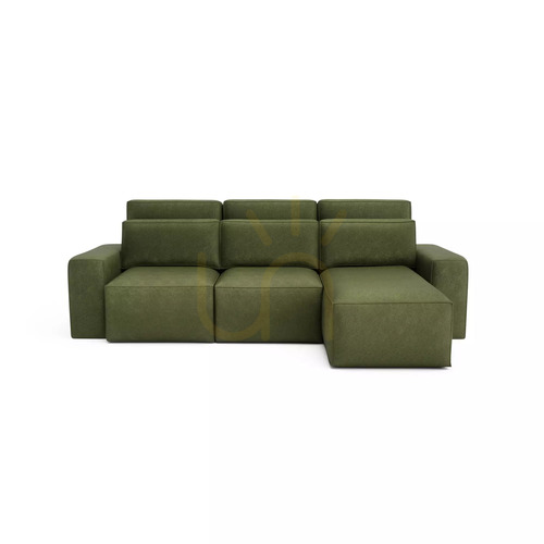 Verifica Canapea extensibilă de colț universală JORDAAN – culoare kaki, de la City Sofa