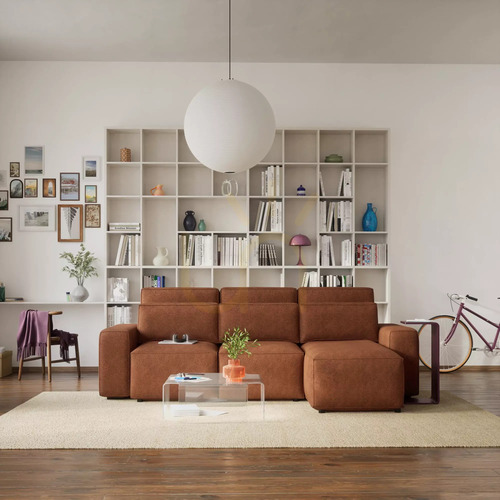 Verifica Canapea extensibilă de colț JORDAAN Universal – Roșu cărămidă, City Sofa