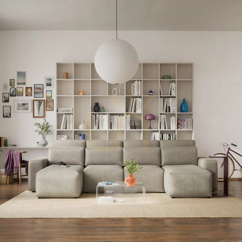 Verifica Canapea extensibilă de colț JORDAAN – în formă de U – Canapea Cream City