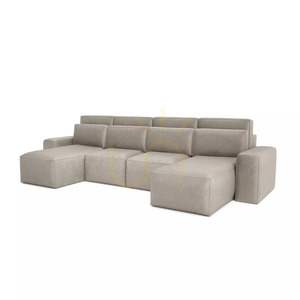 Canapea extensibilă de colț JORDAAN – în formă de U – Canapea Cream City small 3
