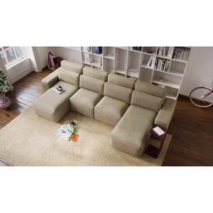 Canapea extensibilă de colț JORDAAN – în formă de U – Canapea Cream City small 6