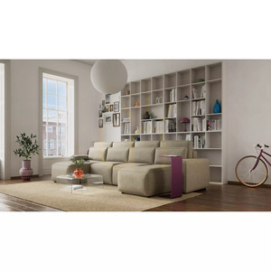 Canapea extensibilă de colț JORDAAN – în formă de U – Canapea Cream City small 7