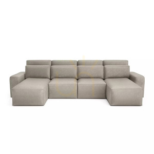 Canapea extensibilă de colț JORDAAN – în formă de U – Canapea Cream City small 0