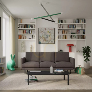 Canapea BRERA cu 4 locuri – culoare taupe, de la City Sofa small 1