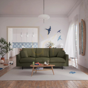 Canapea cu trei locuri ALFAMA – Canapea Green City small 1