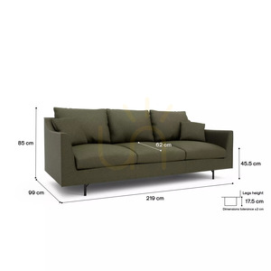 Canapea cu trei locuri ALFAMA – Canapea Green City small 4