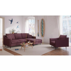 Canapea de colț ALFAMA cu 4 locuri – Canapea Burgundy City small 6
