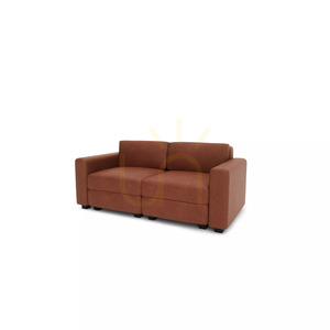 Canapea modulară cu două locuri GRACIA – culoare teracotă de la City Sofa small 3