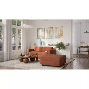 Canapea modulară cu două locuri GRACIA – culoare teracotă de la City Sofa small 6