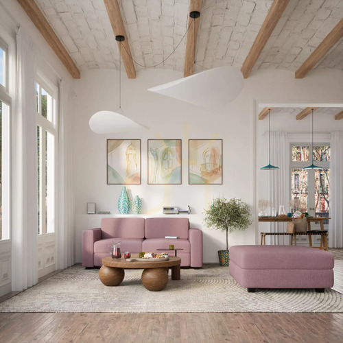 Verifica Canapea modulară cu două locuri GRACIA – Roz discret, City Sofa