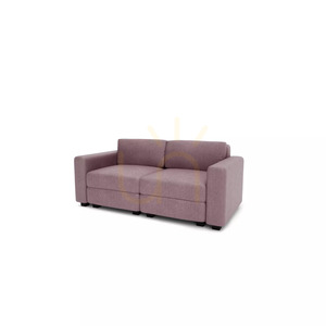 Canapea modulară cu două locuri GRACIA – Roz discret, City Sofa small 3