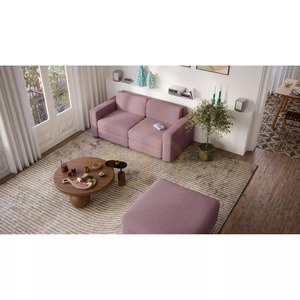 Canapea modulară cu două locuri GRACIA – Roz discret, City Sofa small 5