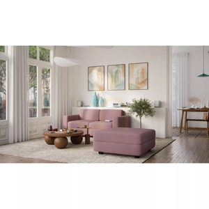 Canapea modulară cu două locuri GRACIA – Roz discret, City Sofa small 6