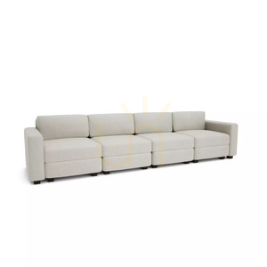 Canapea modulară GRACIA cu 4 locuri – Canapea City crem-bej small 2
