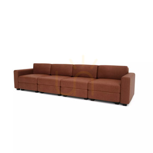 Canapea modulară GRACIA cu 4 locuri – culoare teracotă de la City Sofa small 3