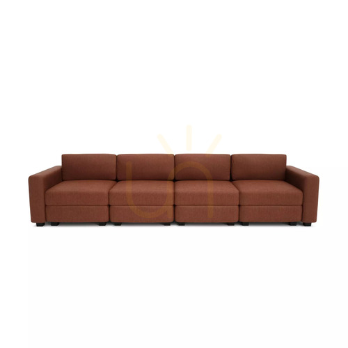 Verifica Canapea modulară GRACIA cu 4 locuri – culoare teracotă de la City Sofa
