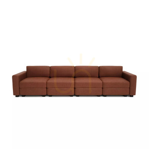Canapea modulară GRACIA cu 4 locuri – culoare teracotă de la City Sofa small 0