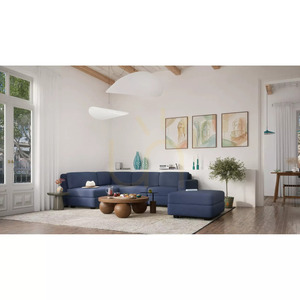 Canapea modulară de colț GRACIA cu 4 locuri – Canapea City albastru închis small 6