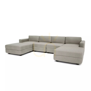 Canapea modulară GRACIA – în formă de U, 180 x 320 x 180 cm – Canapea City bej-gri small 3