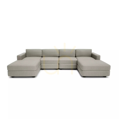 Verifica Canapea modulară GRACIA – în formă de U, 180 x 320 x 180 cm – Canapea City bej-gri