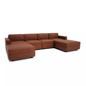 Canapea modulară GRACIA – în formă de U, 180 x 320 x 180 cm – culoare teracotă, de la City Sofa small 2
