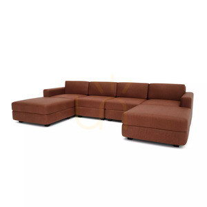 Canapea modulară GRACIA – în formă de U, 180 x 320 x 180 cm – culoare teracotă, de la City Sofa small 3