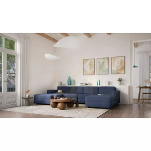 Canapea modulară GRACIA – în formă de U, 180 x 320 x 180 cm – Canapea „Dark Blue City” small 6