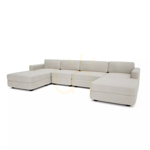 Canapea modulară GRACIA – în formă de U, 180 x 340 x 180 cm – Canapea City crem-bej small 3