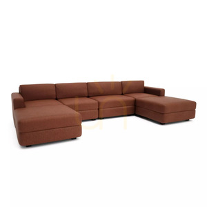 Canapea modulară GRACIA – în formă de U, 180 x 340 x 180 cm – culoare teracotă, de la City Sofa small 2