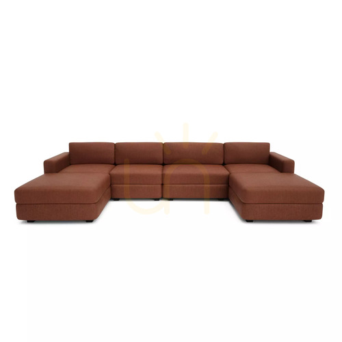 Verifica Canapea modulară GRACIA – în formă de U, 180 x 340 x 180 cm – culoare teracotă, de la City Sofa