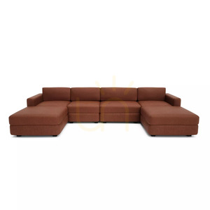 Canapea modulară GRACIA – în formă de U, 180 x 340 x 180 cm – culoare teracotă, de la City Sofa small 0