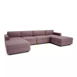 Canapea modulară GRACIA – în formă de U, 180 x 340 x 180 cm – roz pal, City Sofa small 2