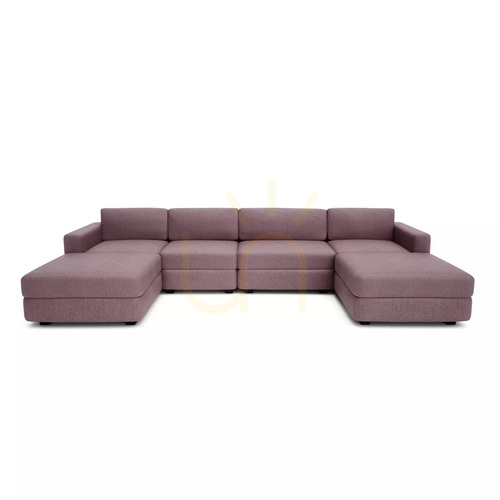 Verifica Canapea modulară GRACIA – în formă de U, 180 x 340 x 180 cm – roz pal, City Sofa