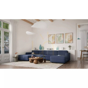 Canapea modulară GRACIA – în formă de U, 180 x 340 x 180 cm – Canapea „Dark Blue City” small 6