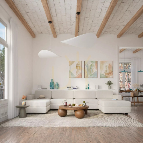 Verifica Canapea modulară GRACIA – în formă de U, 180 x 360 x 180 cm – canapea City în nuanță crem-bej