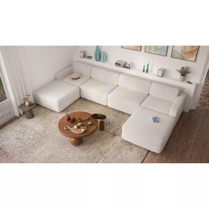 Canapea modulară GRACIA – în formă de U, 180 x 360 x 180 cm – canapea City în nuanță crem-bej small 5