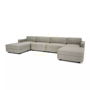 Canapea modulară GRACIA – în formă de U, 180 x 360 x 180 cm – Canapea City bej-gri small 3