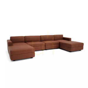 Canapea modulară GRACIA – în formă de U, 180 x 360 x 180 cm – culoare teracotă, de la City Sofa small 2
