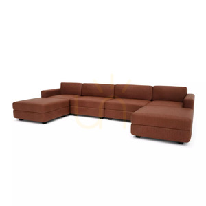 Canapea modulară GRACIA – în formă de U, 180 x 360 x 180 cm – culoare teracotă, de la City Sofa small 3