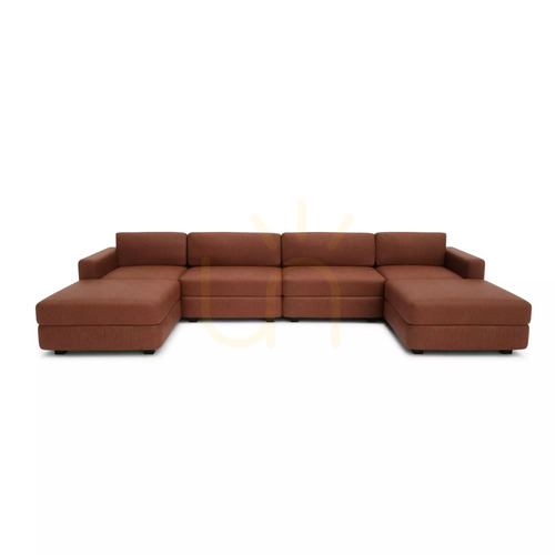 Verifica Canapea modulară GRACIA – în formă de U, 180 x 360 x 180 cm – culoare teracotă, de la City Sofa