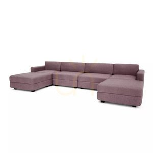 Canapea modulară GRACIA – în formă de U, 180 x 360 x 180 cm – roz pal, City Sofa small 3