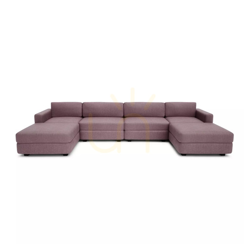Verifica Canapea modulară GRACIA – în formă de U, 180 x 360 x 180 cm – roz pal, City Sofa