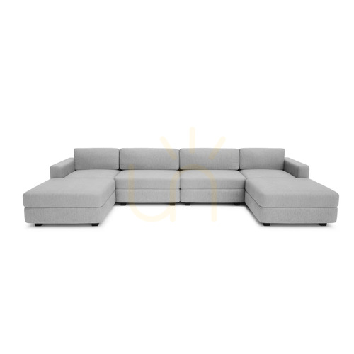 Verifica Canapea modulară GRACIA – în formă de U, 180 x 360 x 180 cm – City Sofa Gray