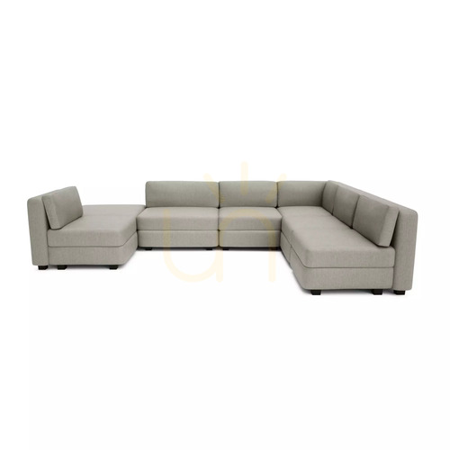 Verifica Canapea modulară GRACIA – în formă de U, 160 x 340 x 230 cm – Canapea City bej-gri